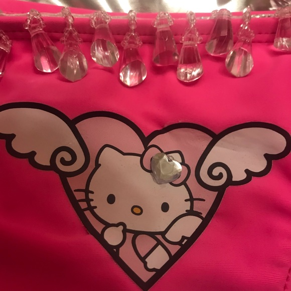 Adorable y2k hello kitty hot pink crystal bikini and earrings 💕 - Picture 12 of 14